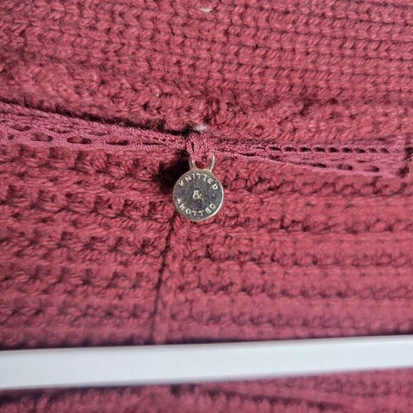 Anthropologie Knitted & Knotted Wool Blake Cardigan Size Small Pockets Grandma - Picture 3 of 7